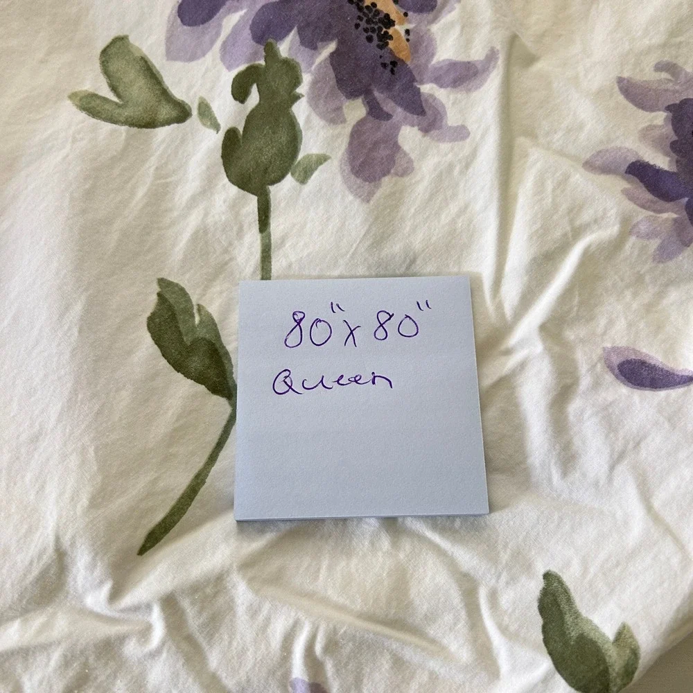 Pottery Barn Audrey Floral Queen Duvet Cover 2 Standard 2 Euro Shams 5pc Set
